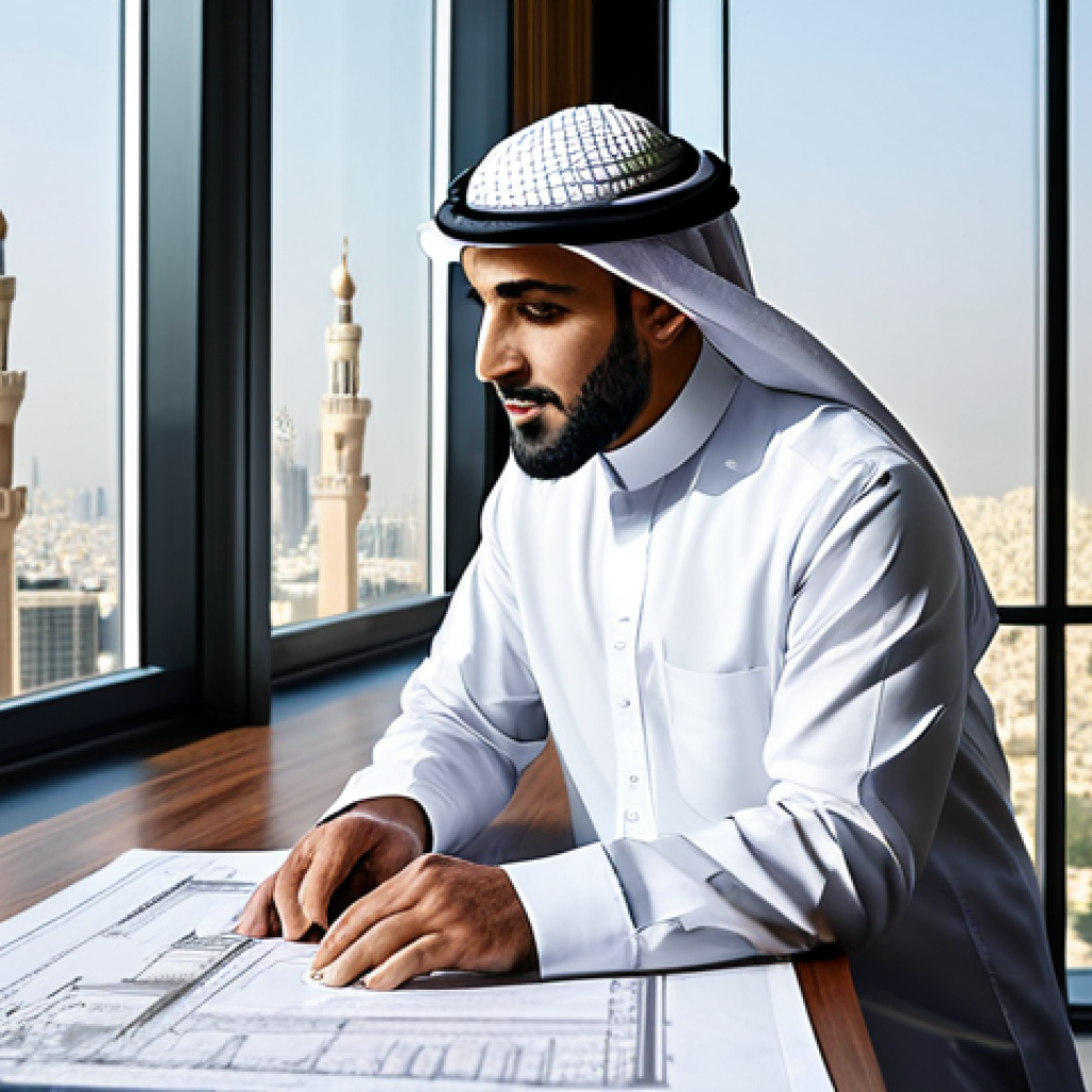 PP 대출 투자에 따른 경제적 이익 분석 - A Modern Arabic Architect**
"A successful Arab architect in a modern, light-filled office, reviewin...