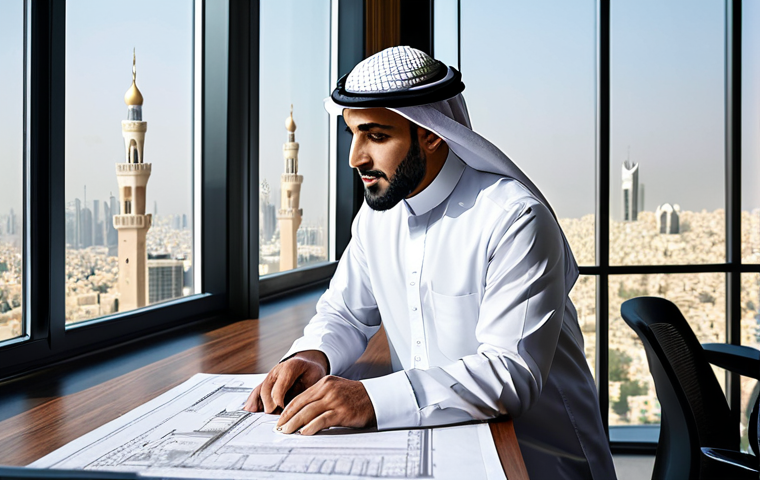 PP 대출 투자에 따른 경제적 이익 분석 - A Modern Arabic Architect**

"A successful Arab architect in a modern, light-filled office, reviewin...